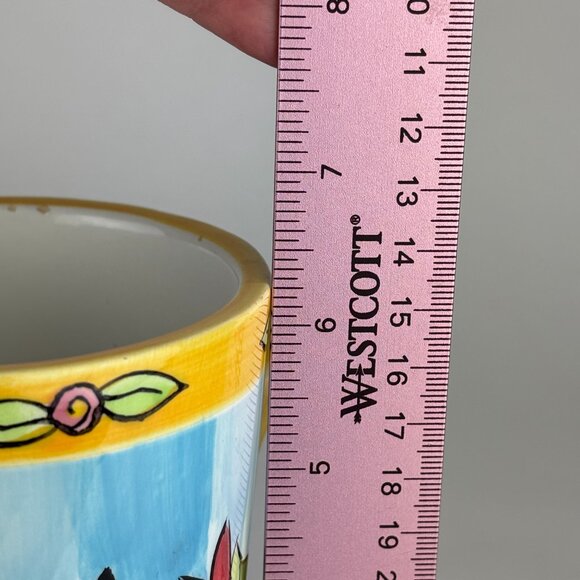 Vibrant Catzilla Tall Cat Mug by Candace Reiter Designs - Picture 8 of 8